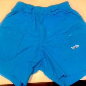Aftco shorts size 28. Blue in color.